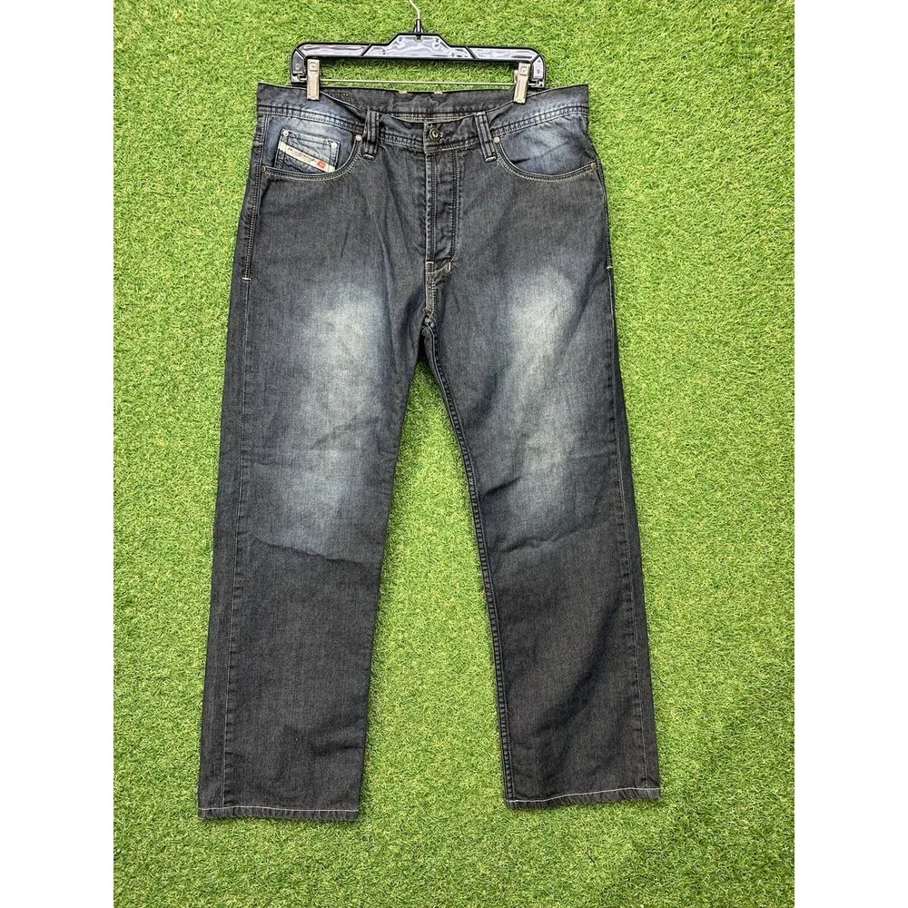 Diesel Viker Jeans Mens 36 36x28 Dark Wash Straight Leg Baggy Skater Grunge Y2K